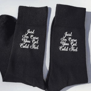 personalised Wedding day socks