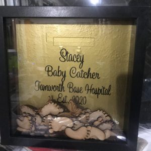 Midwife drop box frame