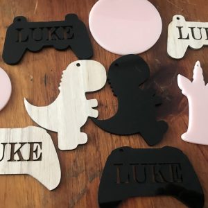 Bag tag keyrings personalised