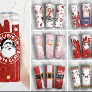Christmas theme 20oz tumbler