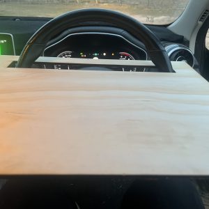 Truck steering wheel table