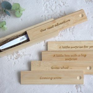 Personalised Engraved Pregnancy Test Keepsake Box
